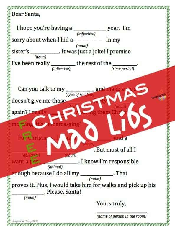 Christmas Mad Libs