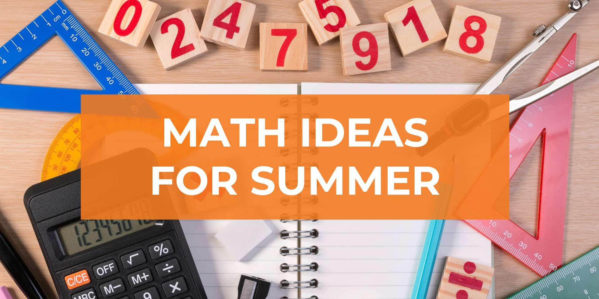 math ideas for summer