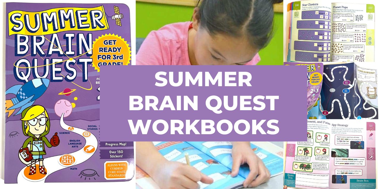 Summer Brain Quest learning workbooks for kids